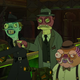 We’re aliens, see? With laser Tommy guns, see?